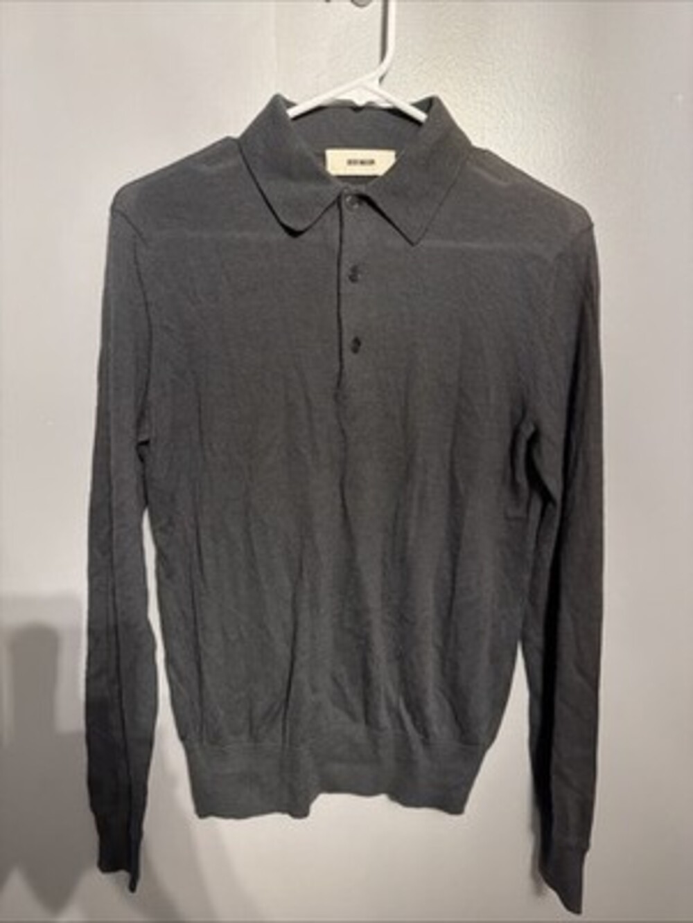 Buck Mason Men’s XS Cashmere Long sleeve Polo
